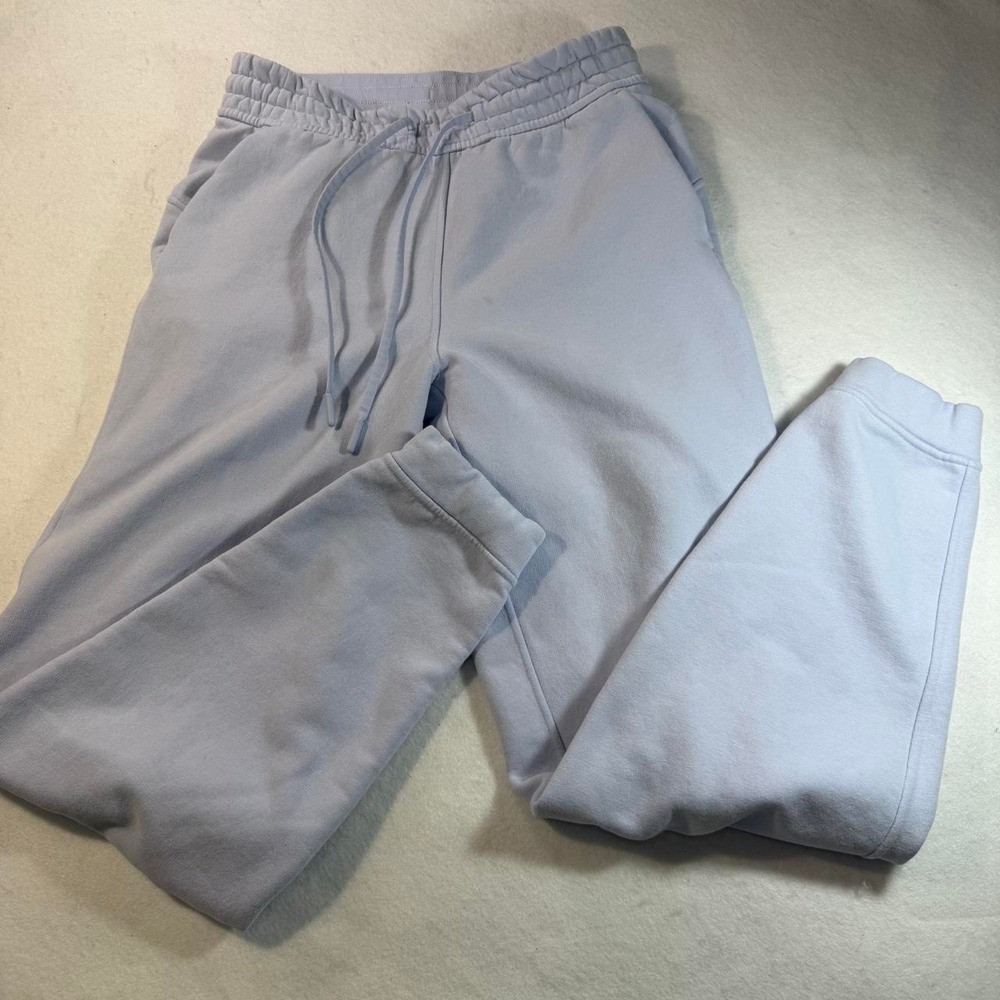 Lululemon Loungeful High Rise Joggers Light Blue Fleece Sweatpants Size 6